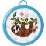 (image for) My 1st Stitch Mini Sloth Counted Cross Stitch Kit